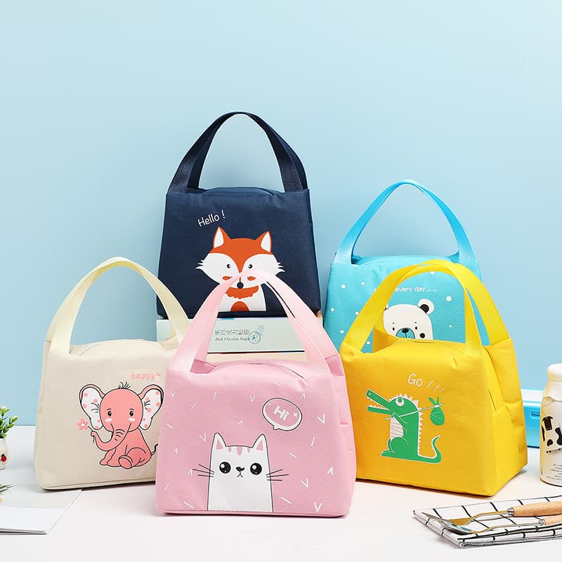 ランチバッグ 小さめ 動物イラスト保冷ランチバッグ