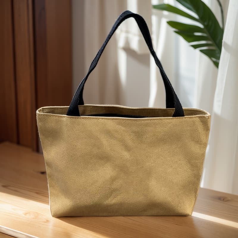 ランチバッグ 小さめ ほっこり刺繍入り ミニトートバッグ