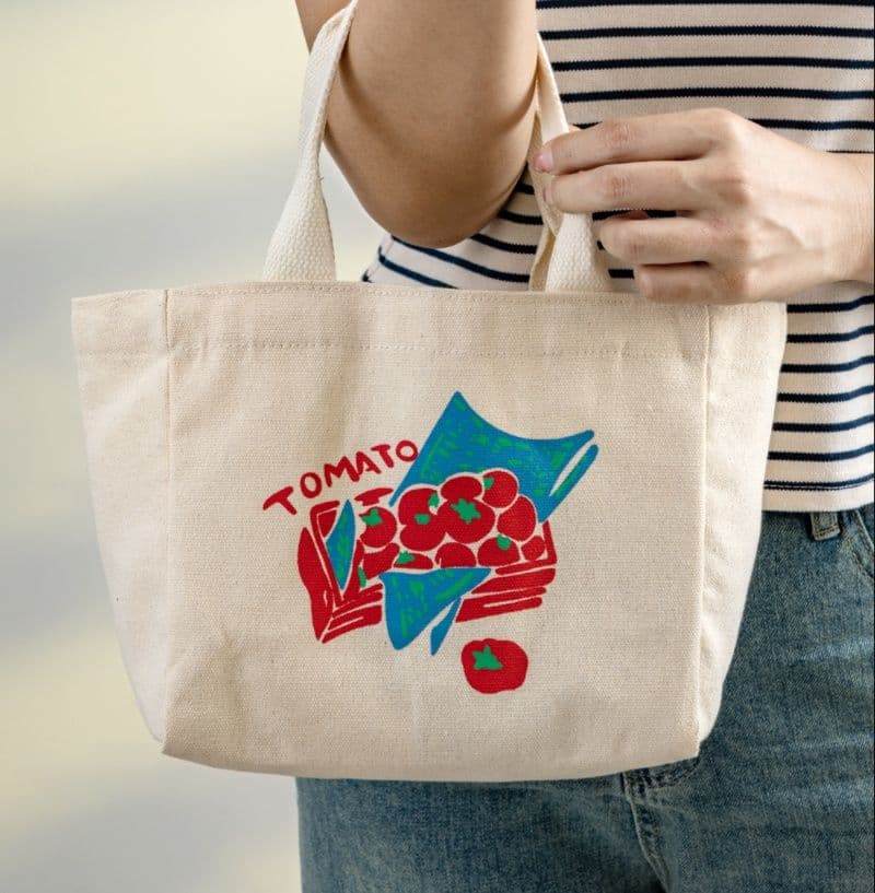 ランチバッグ 小さめ 便利な布製ミニトートバッグ