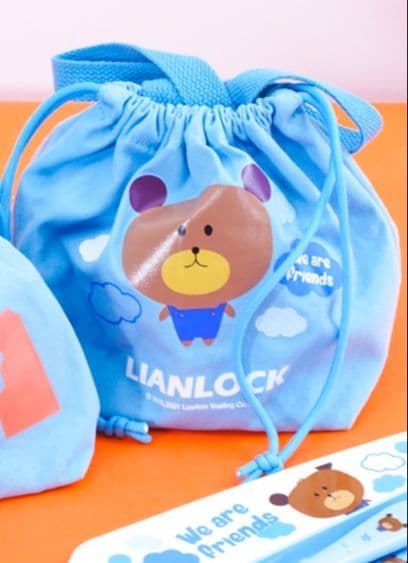 ランチバッグ 小さめ かわいい巾着型保冷ランチバッグ