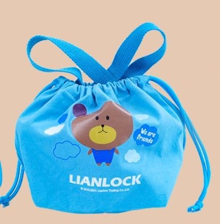 ランチバッグ 小さめ かわいい巾着型保冷ランチバッグ