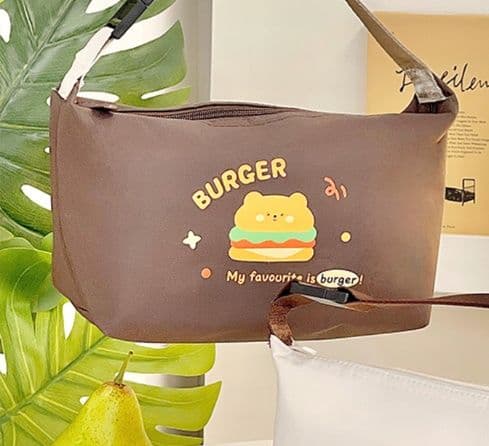 ランチバッグ 大きめ かわいいフードデザイン 大容量保冷ランチバッグ