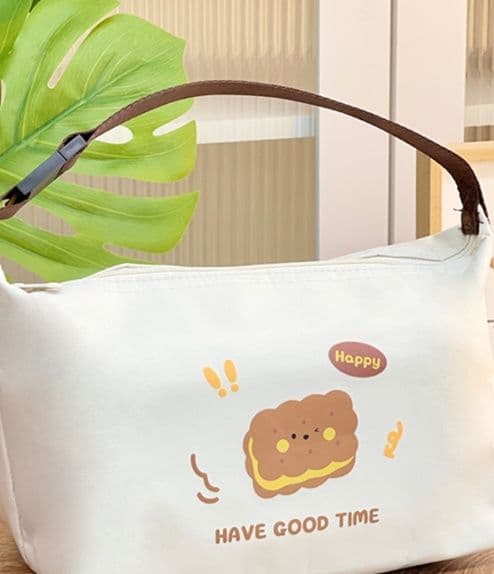 ランチバッグ 大きめ かわいいフードデザイン 大容量保冷ランチバッグ