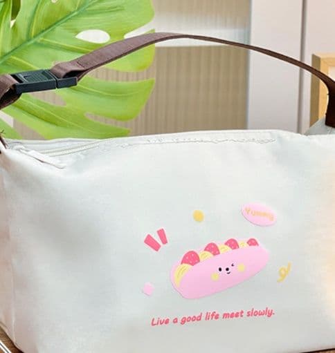 ランチバッグ 大きめ かわいいフードデザイン 大容量保冷ランチバッグ