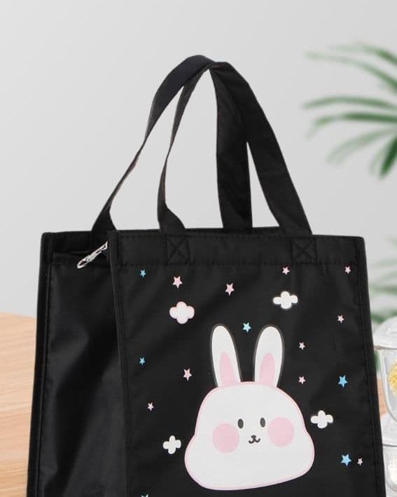 ランチバッグ 大きめ うさぎデザイン保冷ランチバッグ