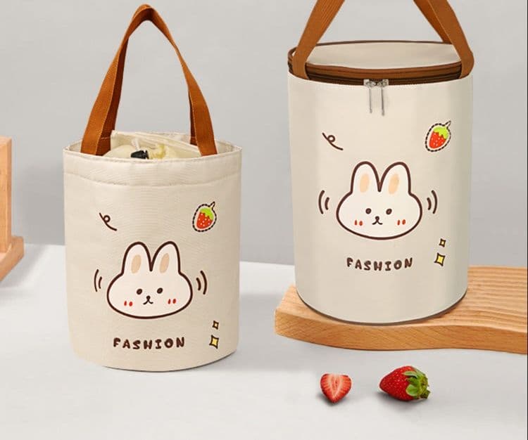 ランチバッグ 保冷 うさぎ模様保温ランチバッグ