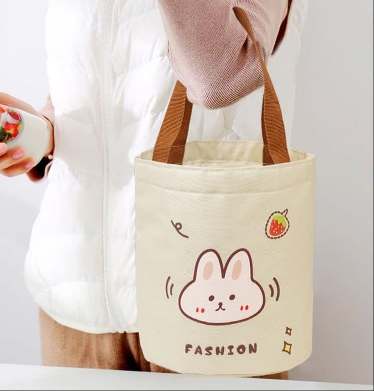 ランチバッグ 保冷 うさぎ模様保温ランチバッグ