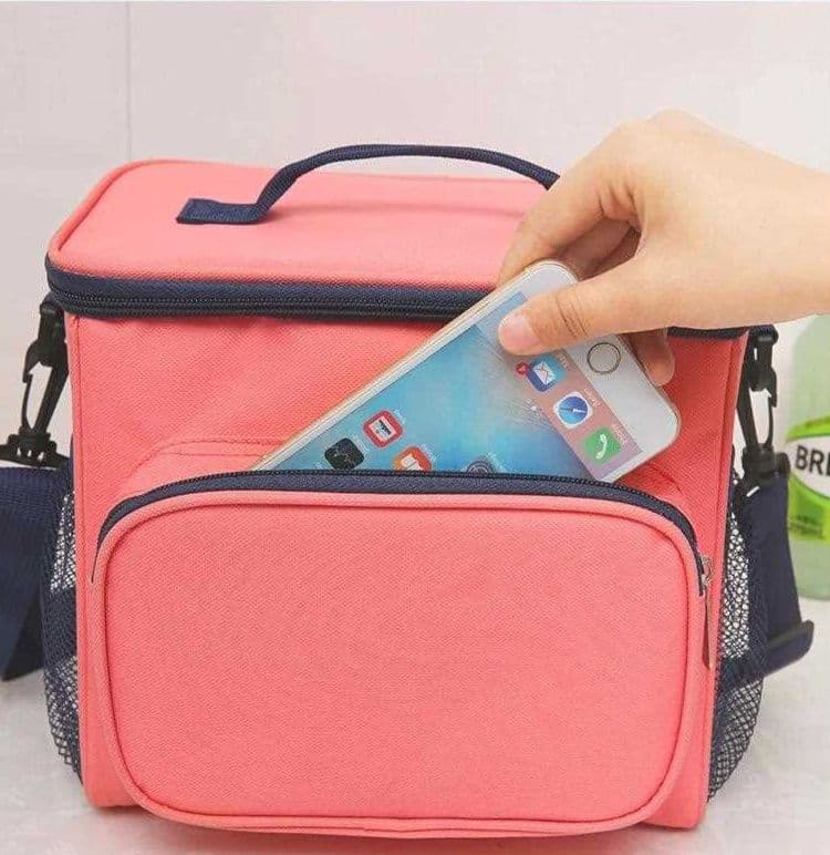 ランチバッグ 保冷 珍珠面付き保冷ランチバッグ