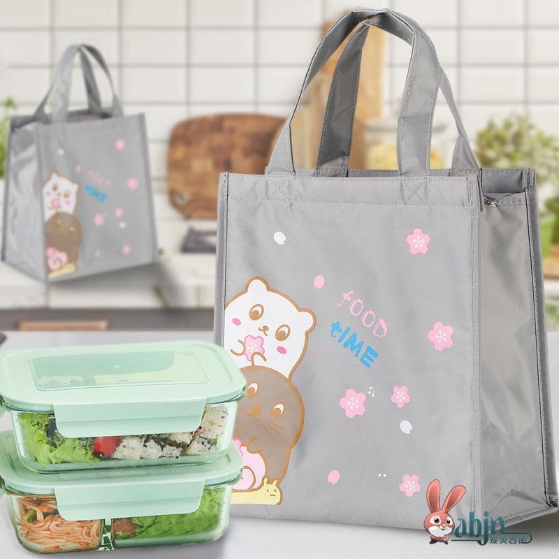 ランチバッグ 大きめ うさぎデザイン保冷ランチバッグ