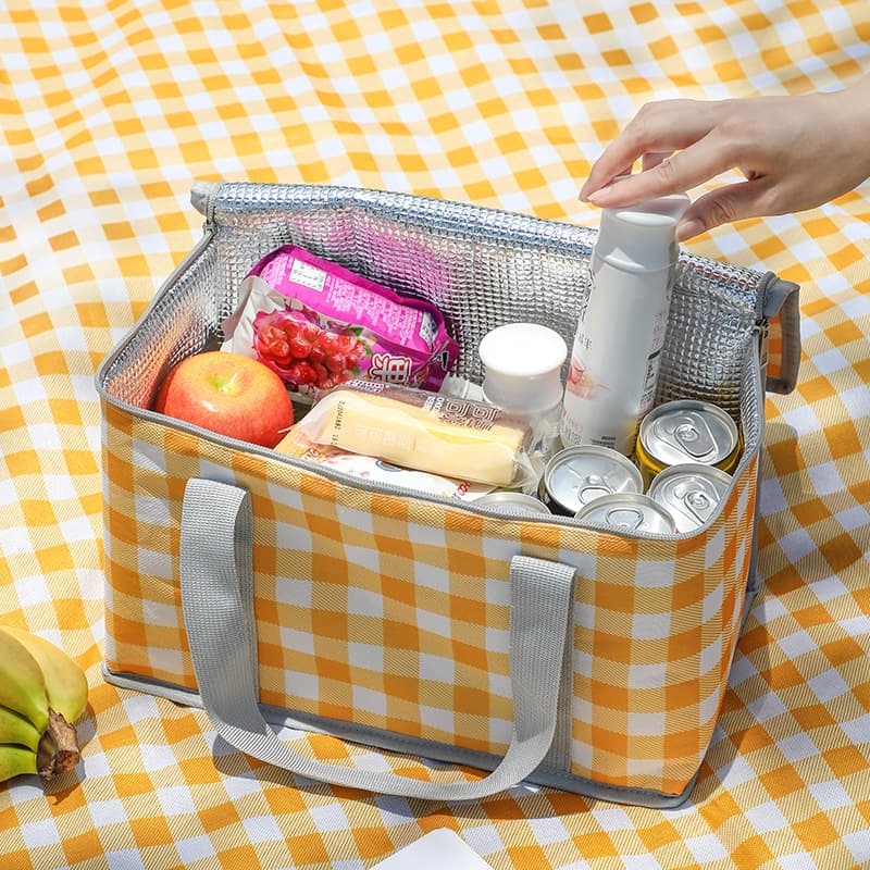 ランチバッグ 保冷タイプ チェック柄ランチバッグ 保冷バッグ