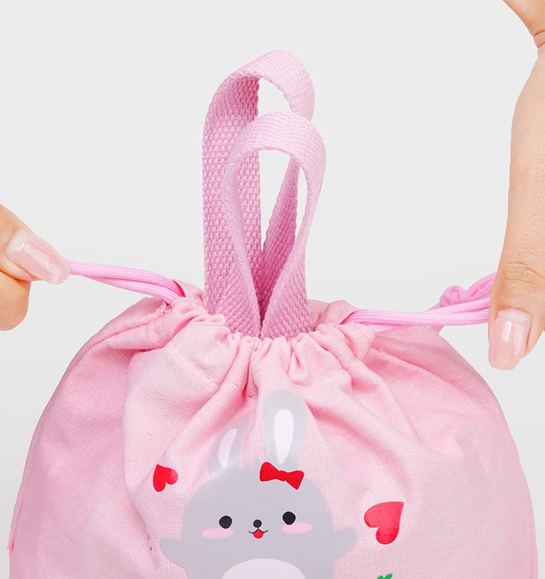 ランチバッグ 小さめ かわいい巾着型保冷ランチバッグ