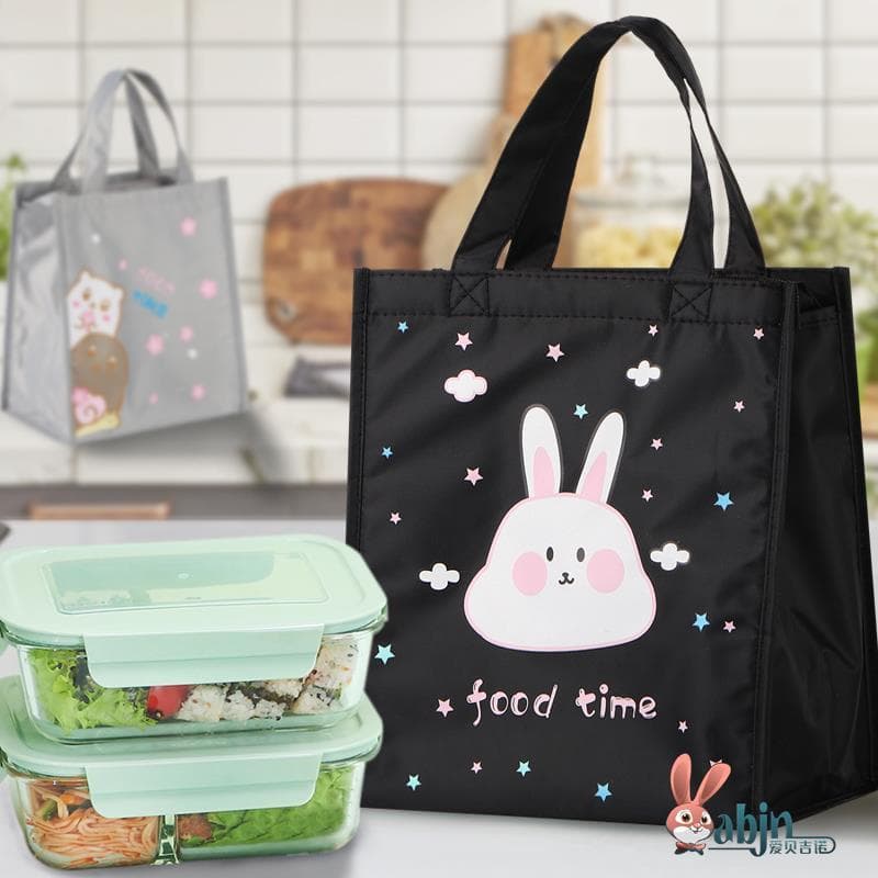 ランチバッグ 大きめ うさぎデザイン保冷ランチバッグ