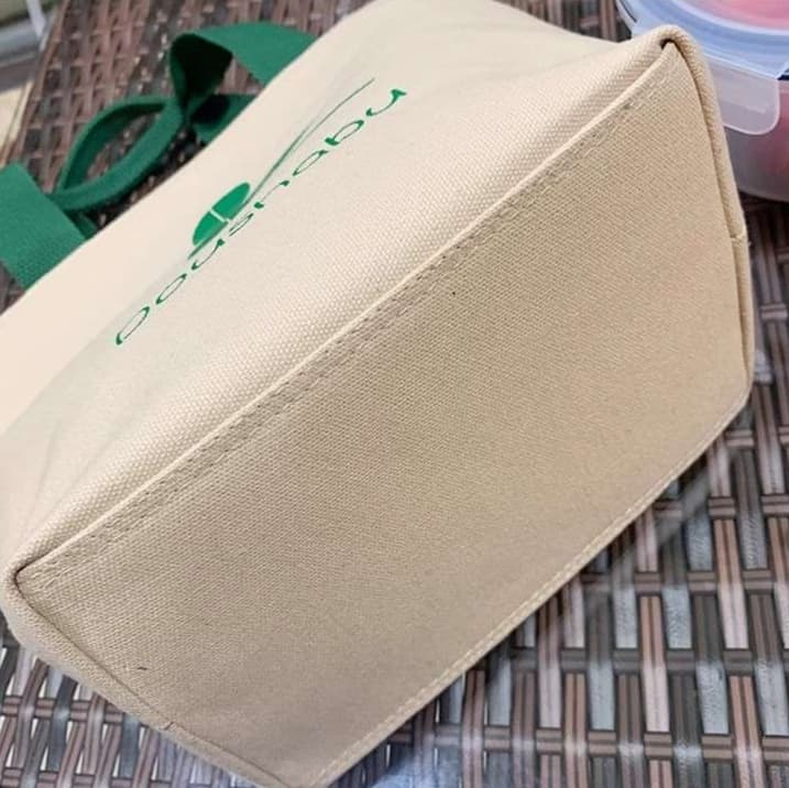四つ葉柄小さめランチバッグ女性用帆布トート