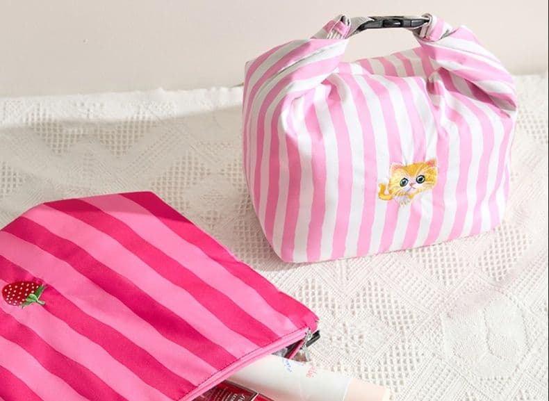 ランチバッグ 小さめ 巻き口式防水保冷ランチバッグ