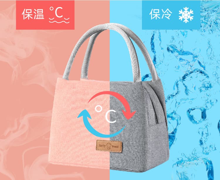 保冷機能付き5色ランチバッグ お弁当袋