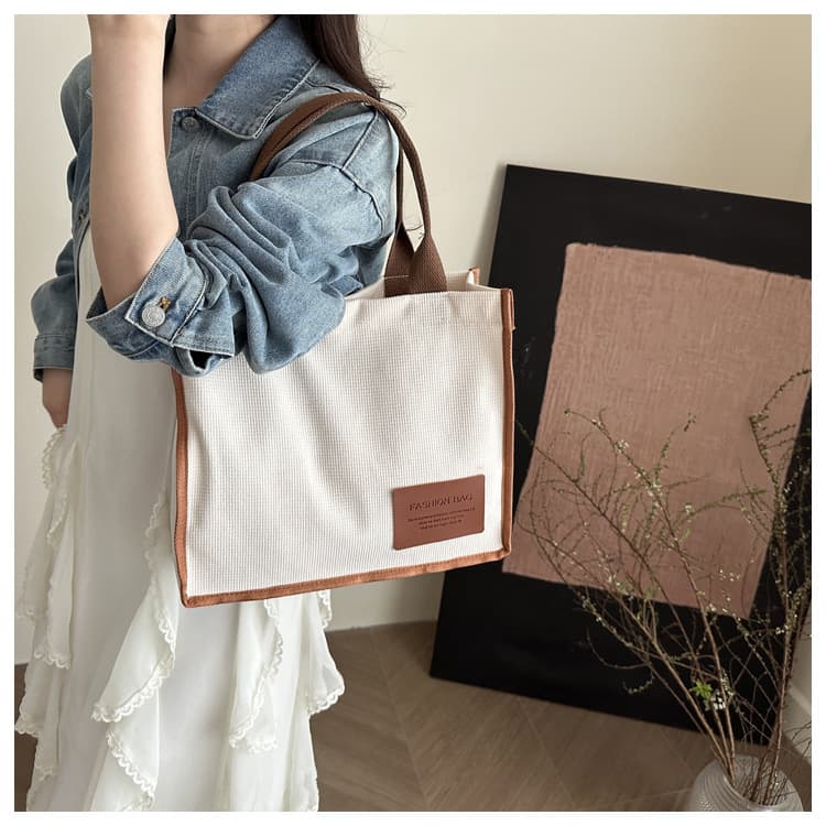 2025新作 女性用帆布トートバッグ ランチバッグ 手提げ
