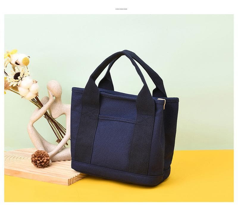 ランチバッグ たっぷり収納キャンバストートランチバッグ