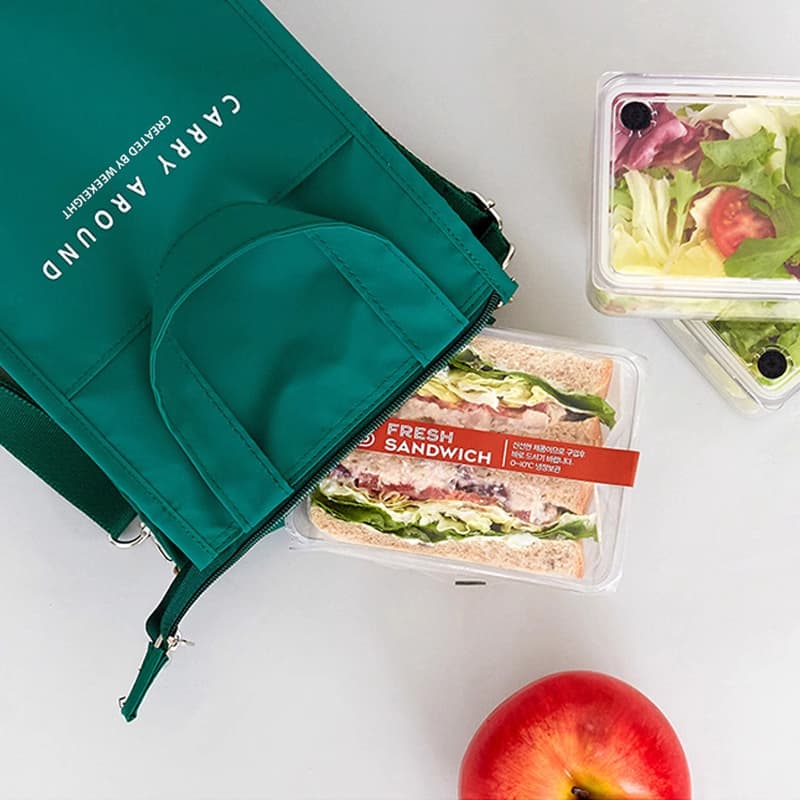 ランチバッグ すっきり収納保冷ランチバッグ