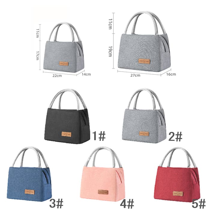 保冷機能付き5色ランチバッグ お弁当袋